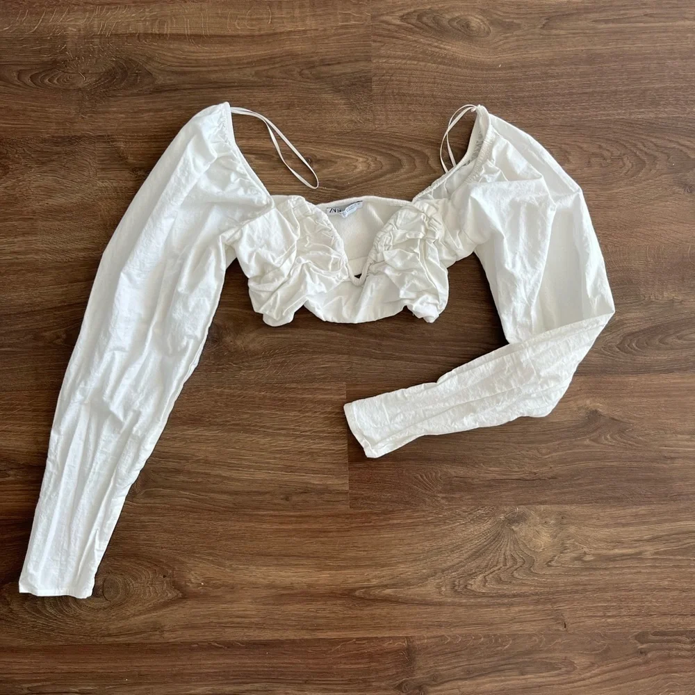 Long Sleeve Cropped Bustier - Picture 1 of 2